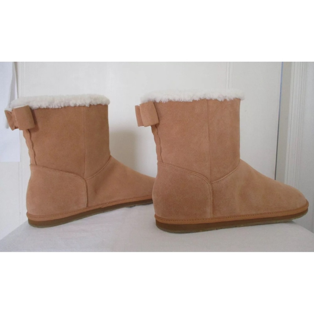 Kate Spade Boots, NIB, Nubuck Short Boots, Ugg type, Warm, Bow & Logo - Picture 11 of 11